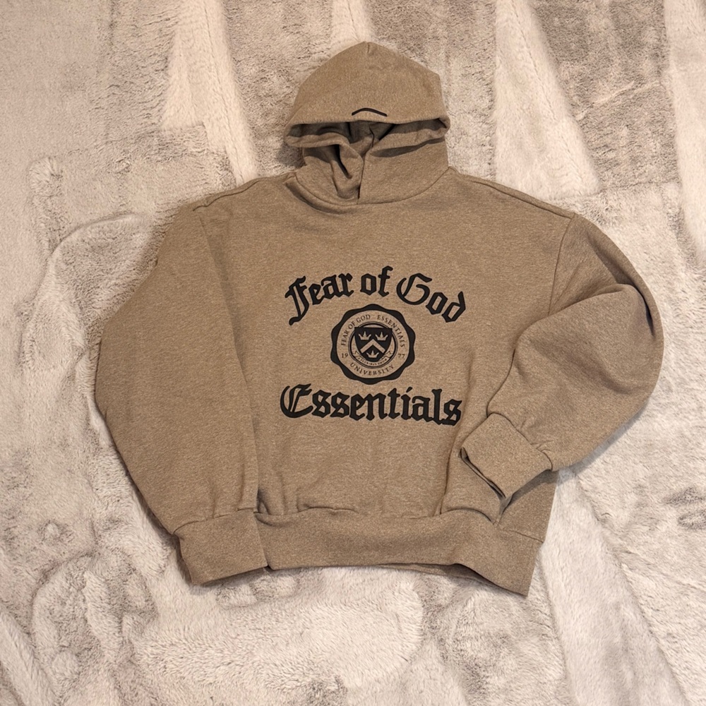 Fear of God Essentials Tan Hoodie
